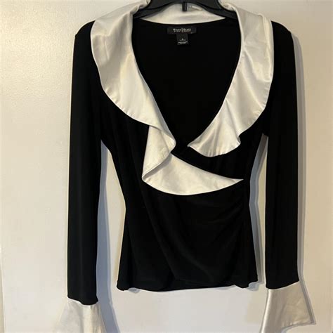 white house blavk market metalic twise neck rop|white house black market blouse.